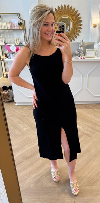Black Knit Dress