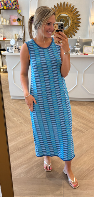 Margot Midi Cobalt/Aqua