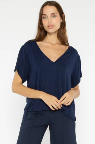 Navy Everyday V neck