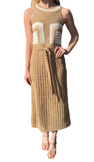 KIANA CROCHET MIDI DRESS