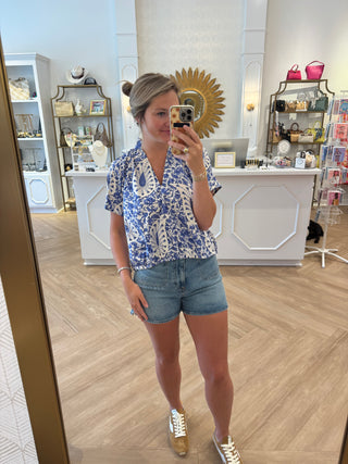 Merritt Top Steal Paisley