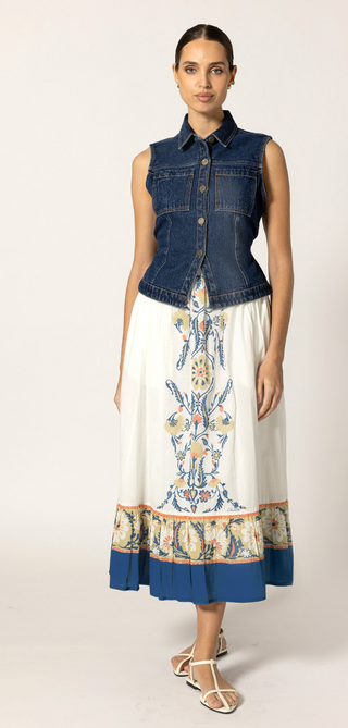 Matlida ankle skirt monaco print