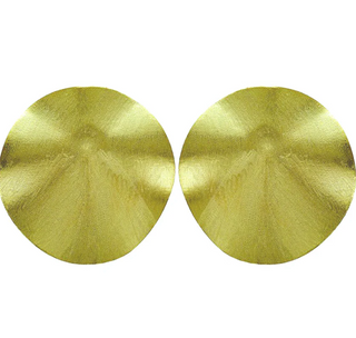 Isla Studs Brushed 18k Gold Plated