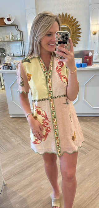 Poppy Dress Blush Shell