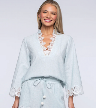 TATUM TOP SHIRTING STRIPE