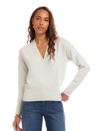 Sequin Wrap Sweater