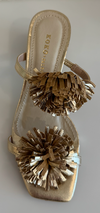 ALIZA GOLD METALLIC LEATHER