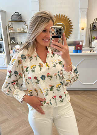 White HAILEY BLOUSE