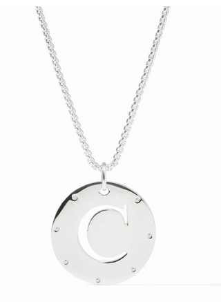 Monogram Pendant Silver OS- "C"