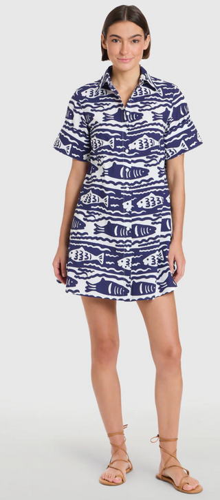 Dock Dress Fish Print
