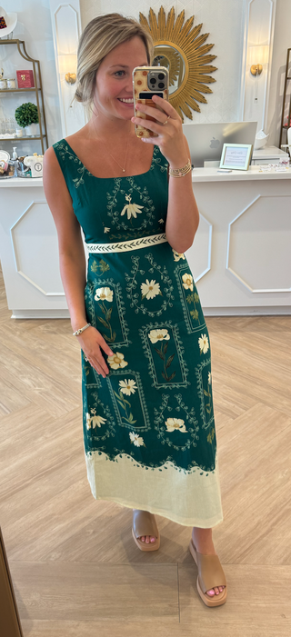 MINNIE MIDI TEAL STEM