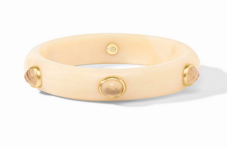 Carnaby Stone Bangle Gold & Acrylic