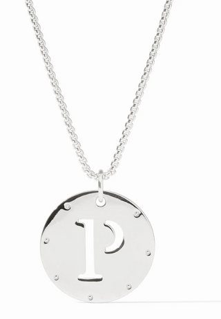 Monogram Pendant Silver OS- "P"