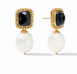 Marbella Earring- Obsidian Black