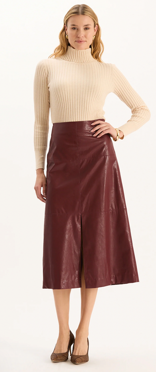 phoede vegan skirt cabernet