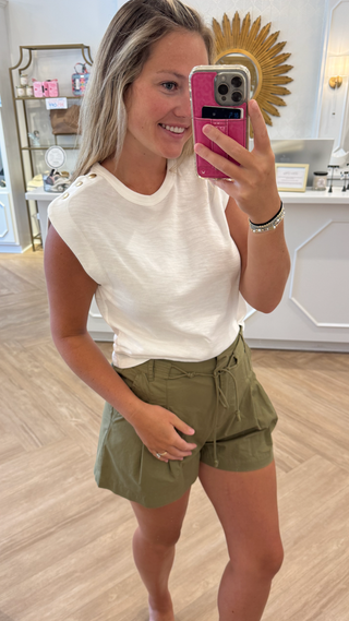 Michaela Tee Optic White