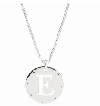 Monogram Pendant Silver OS- "E"
