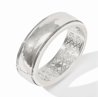 Silver Cannes Statement Hinge Bangle