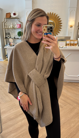 Taupe Knit Wrap