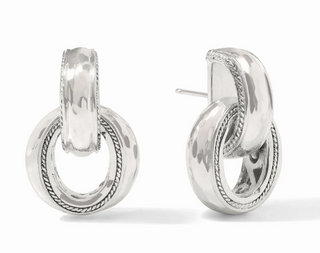 Cannes Doorknocker Earring Silver