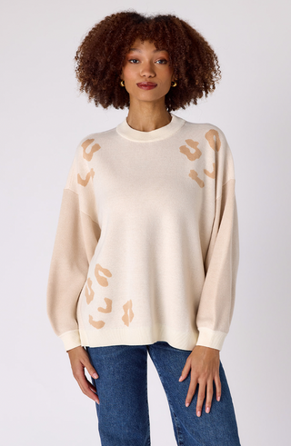 Maxton Sweater Cream Leopard