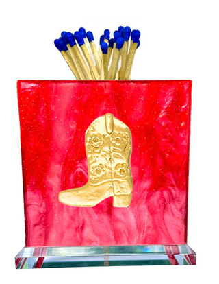 Raspberry Cowgirl Boot Match Strike