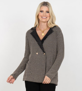 Sloane Sweater Blazer Midnight Vanilla