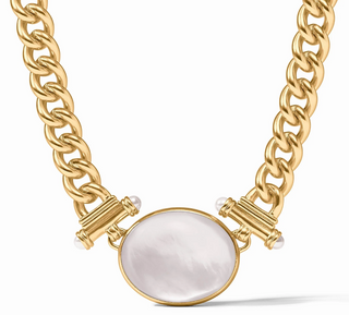 Dolce Statement Necklace Iridescent clear