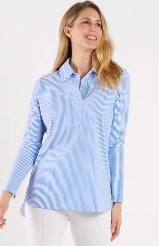 Hadley Pinstripe Periwinkle