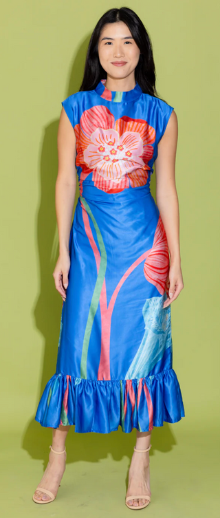 Estelle Dress Royal Fluoresence