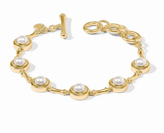 Bamboo Pearl Bracelet Gold