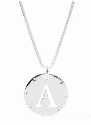 Monogram Pendant Silver OS- "A"