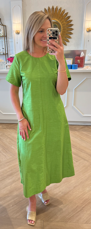 Georgia Dress Green