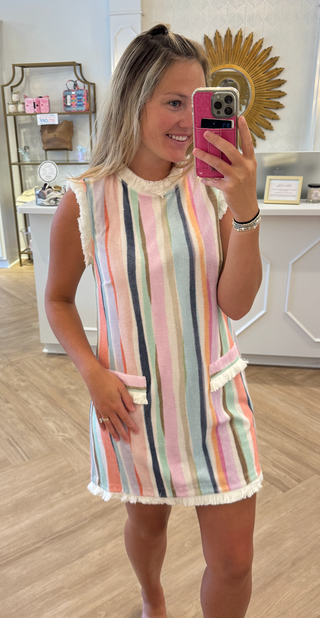 Ellie Dress SHERBET STRIPE