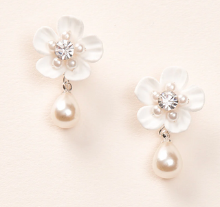 Poppy Dangle Earrings | Silver