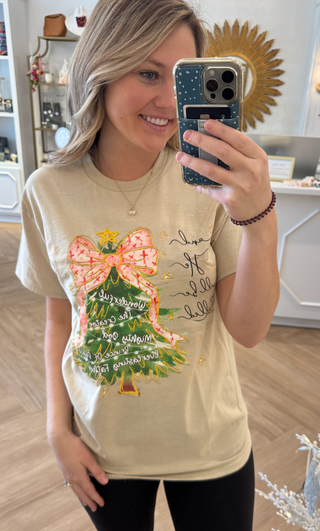 And He Will Be Called Sweater, Christmas Tree with Bow Shirt