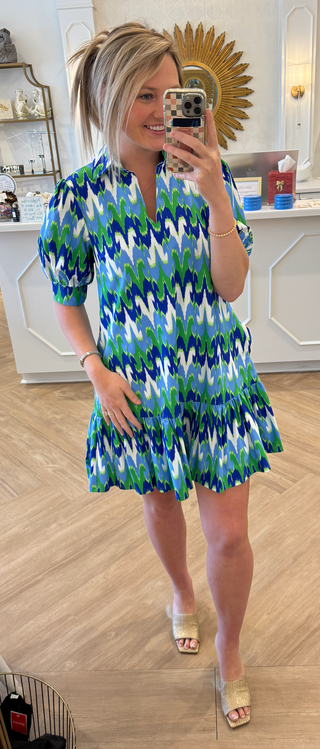 Tierney Paradise Ikat Cobalt