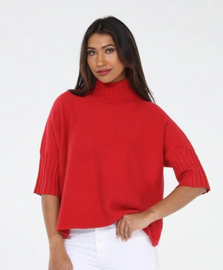 Red/Crimson turtleneck sweater