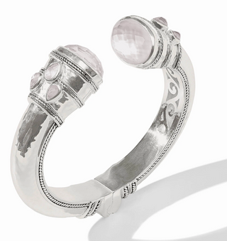Cannes Cuff- Silver- Iridescent Clear Crystal OS