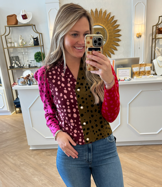 Jovie Cardigan- Spotted