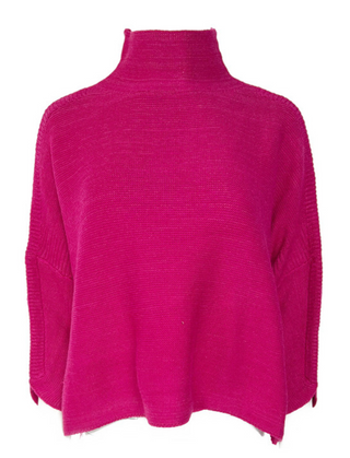 FUSCHIA BOHO SWEATER