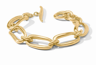 Wave Link Bracelet Gold