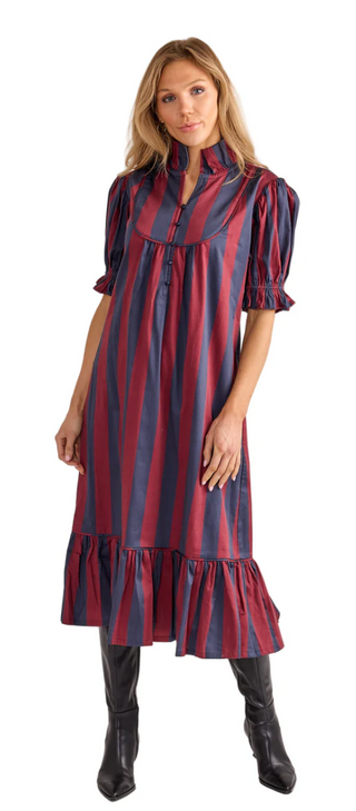Priestly Dress Vineyard Stripe