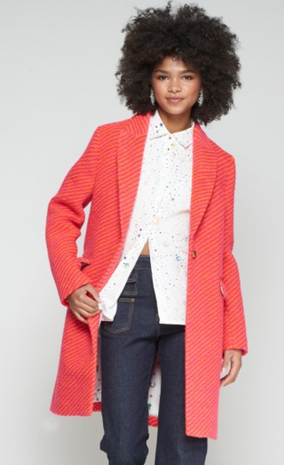 COAT ARICIA ROSA NARANJA DIAGONAL