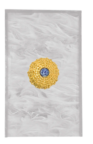 Pearl Sea Urchin Guest Towel Box