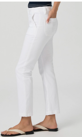 Mayslie Straight Ankle Crisp White