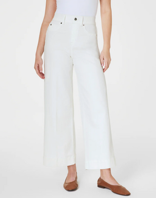 Chalk Cropped wide leg jeans