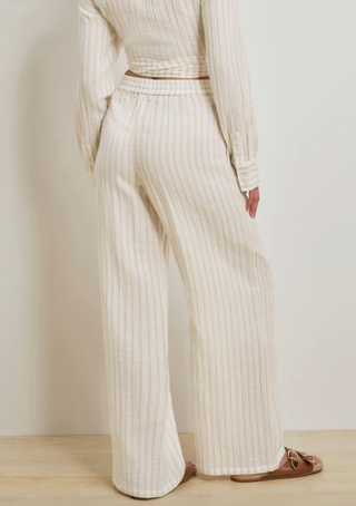 The Slip It On Pant light khaki stripe