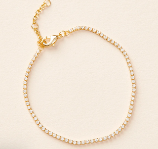 Minimalist CZ Bracelet | Gold