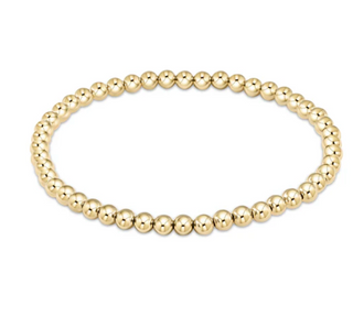 Classic Gold 4mm Bead Bracelet